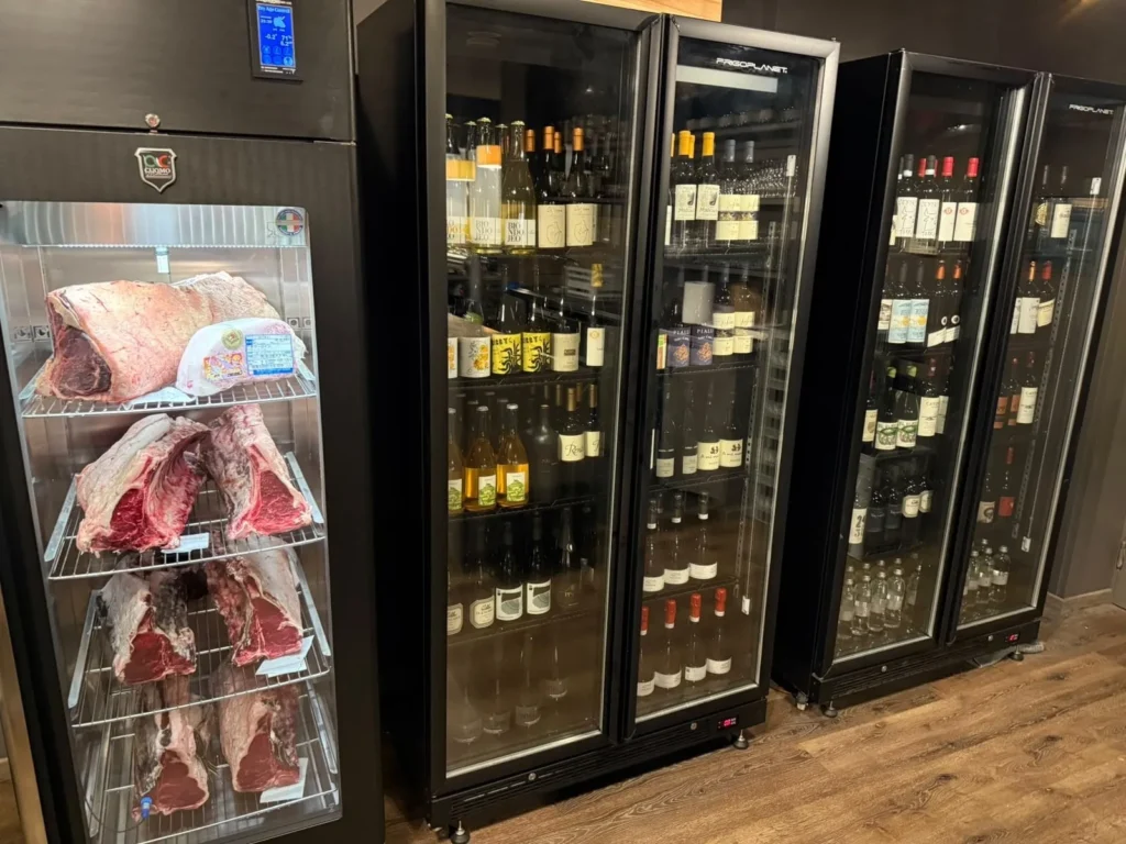 Carne frollatura vista cantina vini dai fioi treviso