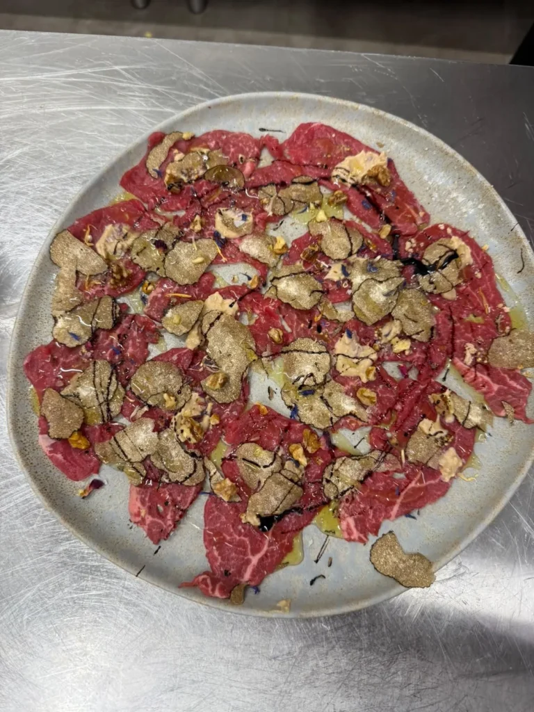 Carpaccio tartufo pranzo lavoro treviso dai fioi al marca